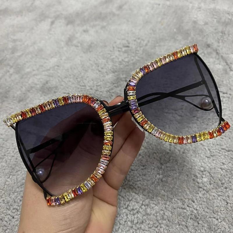 Luxury Half Frame Brand Designer Glasses