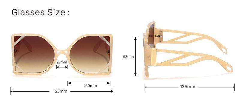 Oversized Square Luxury Sunglasses