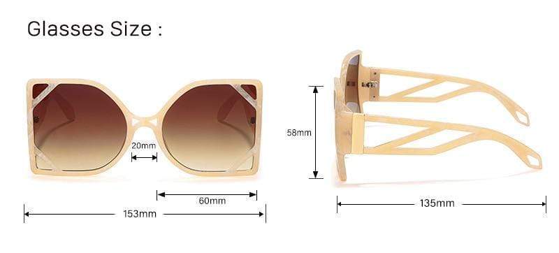 Oversized Square Luxury Sunglasses
