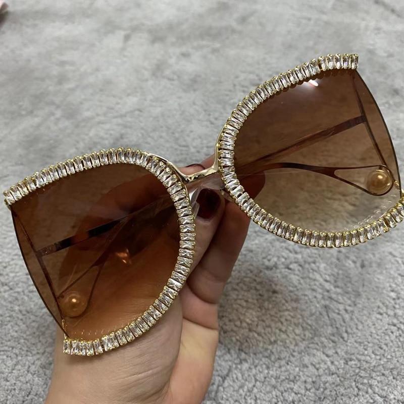 Luxury Half Frame Brand Designer Glasses