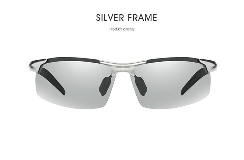 Aluminum Rimless Photochromic Sunglasses
