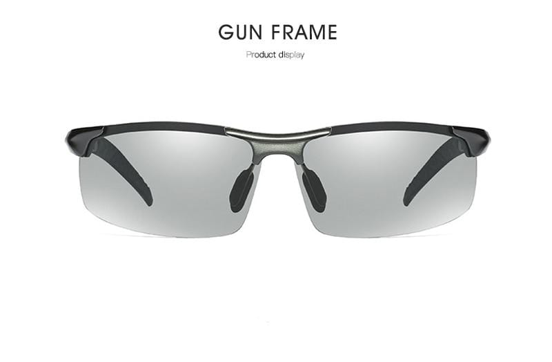 Aluminum Rimless Photochromic Sunglasses