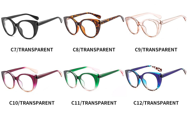 Oversized Cat Eye Optical Glasses