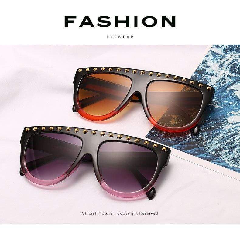 Luxury Oversized diamond sunglasses