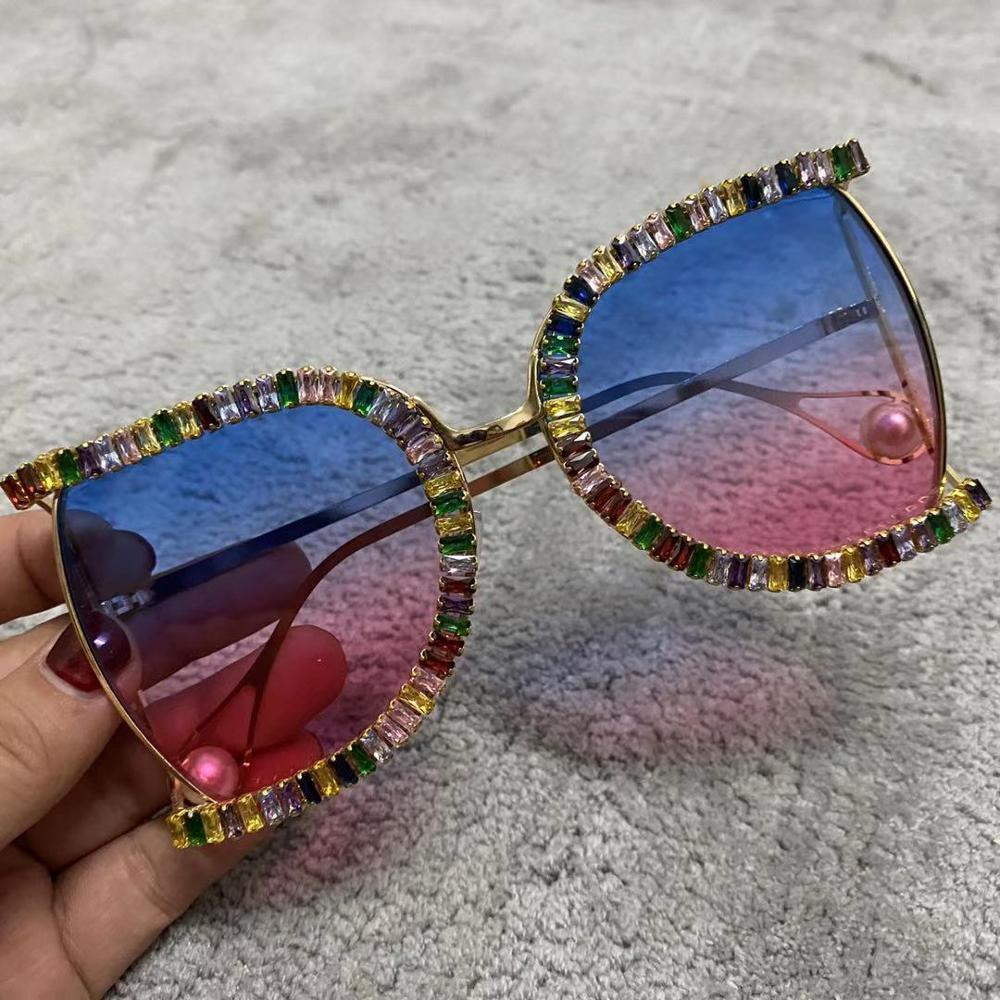 Luxury Half Frame Brand Designer Glasses