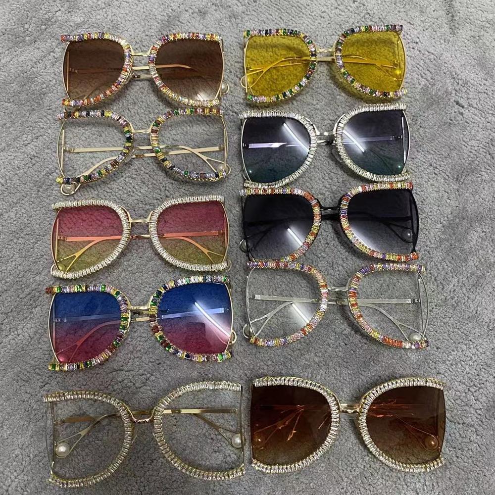 Luxury Half Frame Brand Designer Glasses
