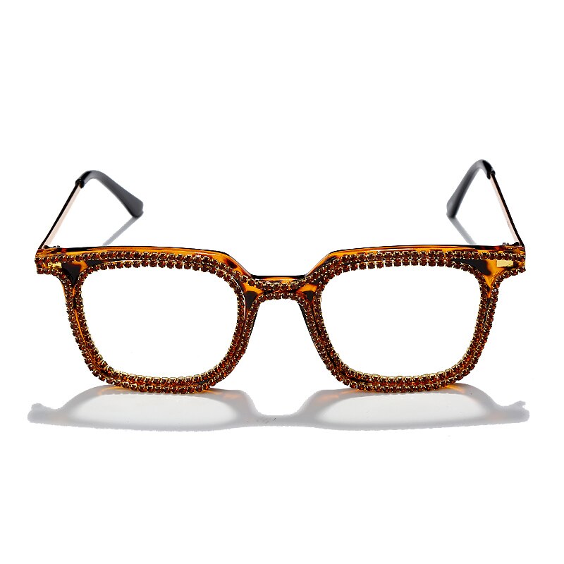 Luxury Rhinestone Frame Anti Blue Light Glasses