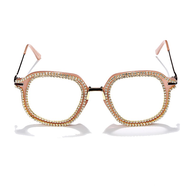 Luxury Rhinestone Frame Anti Blue Light Glasses