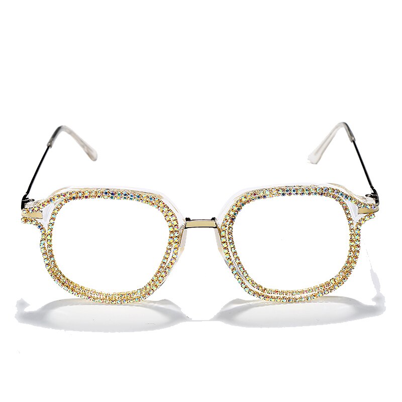 Luxury Rhinestone Frame Anti Blue Light Glasses
