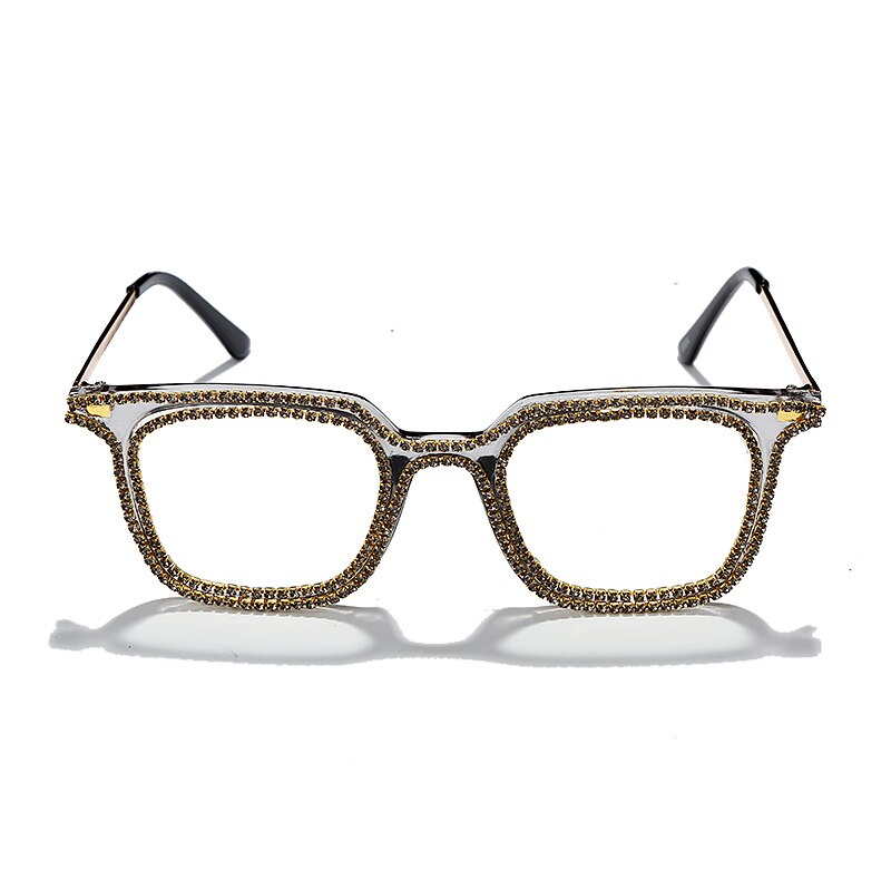 Luxury Rhinestone Frame Anti Blue Light Glasses