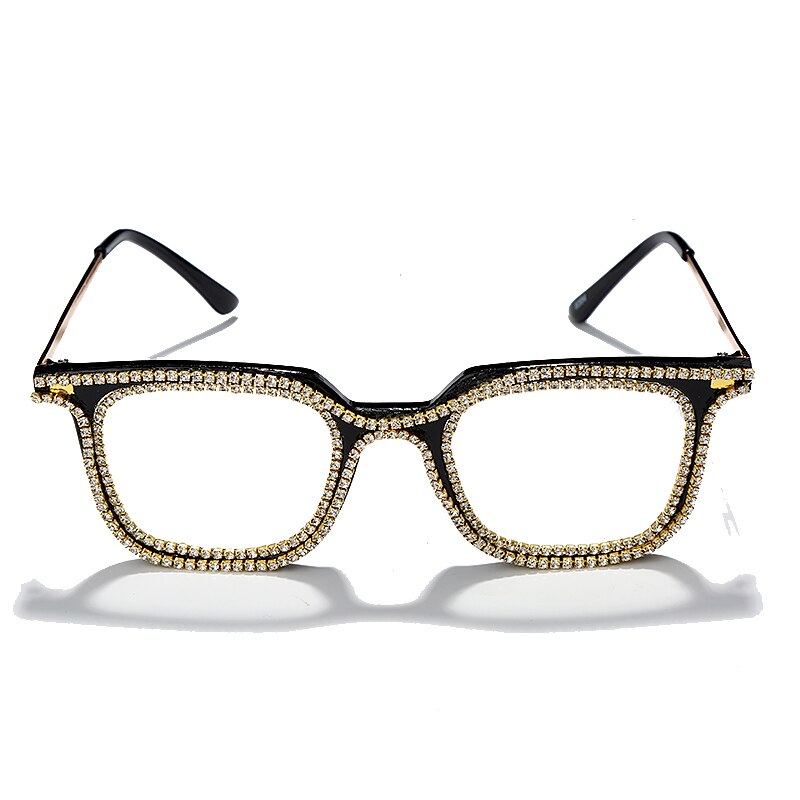 Luxury Rhinestone Frame Anti Blue Light Glasses