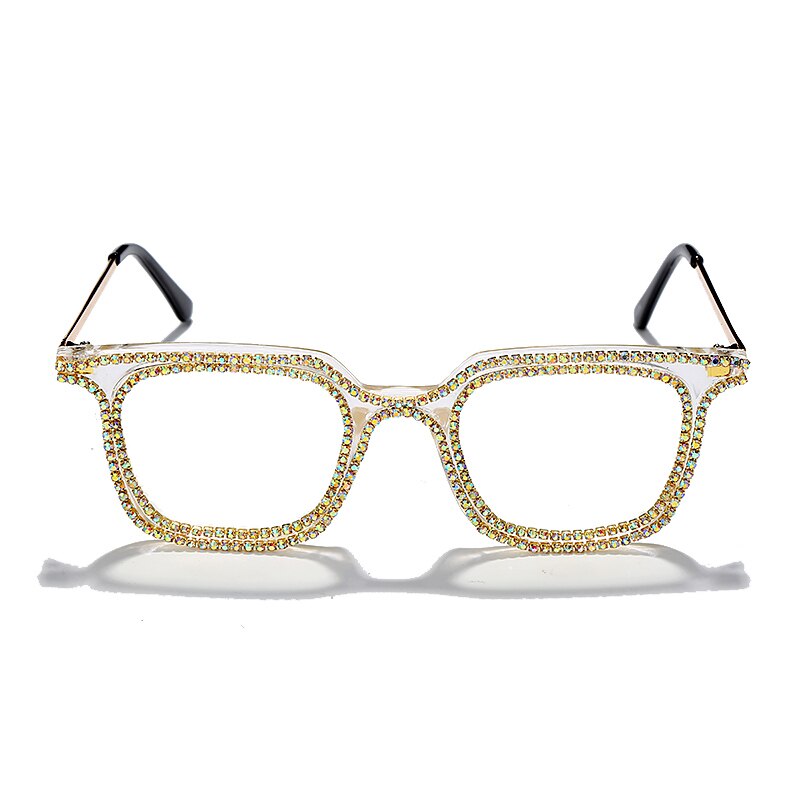 Luxury Rhinestone Frame Anti Blue Light Glasses