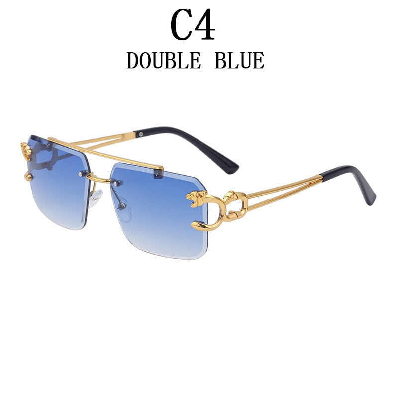 New Retro Rimless Sunglasses
