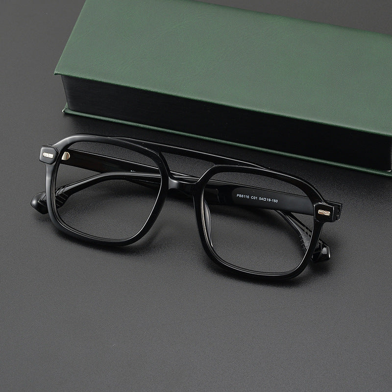 Retro Acetate Square Glasses Frames 8116