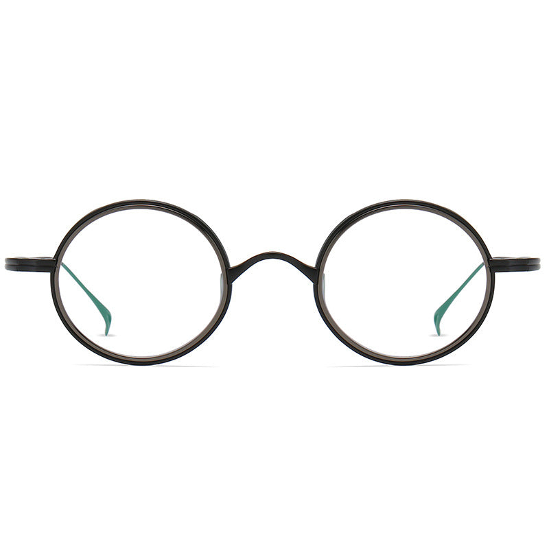 Titanium Vintage Round Eyeglasses Frames KMN122