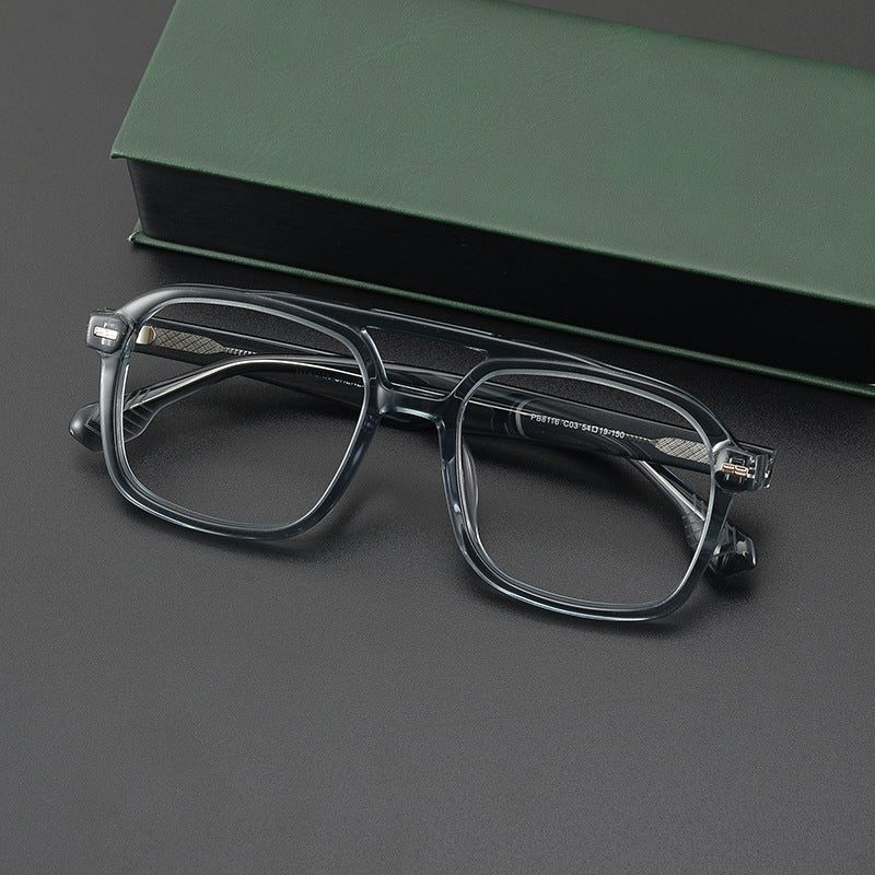 Retro Acetate Square Glasses Frames 8116