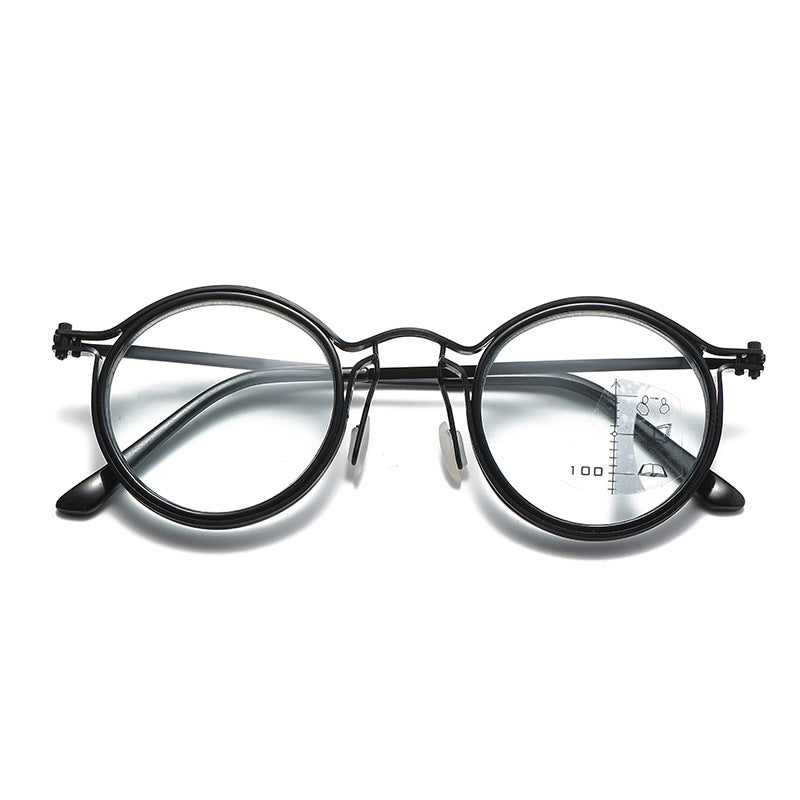 Ultra-light multifocal photochromic progressive anti-blue light reading glasses