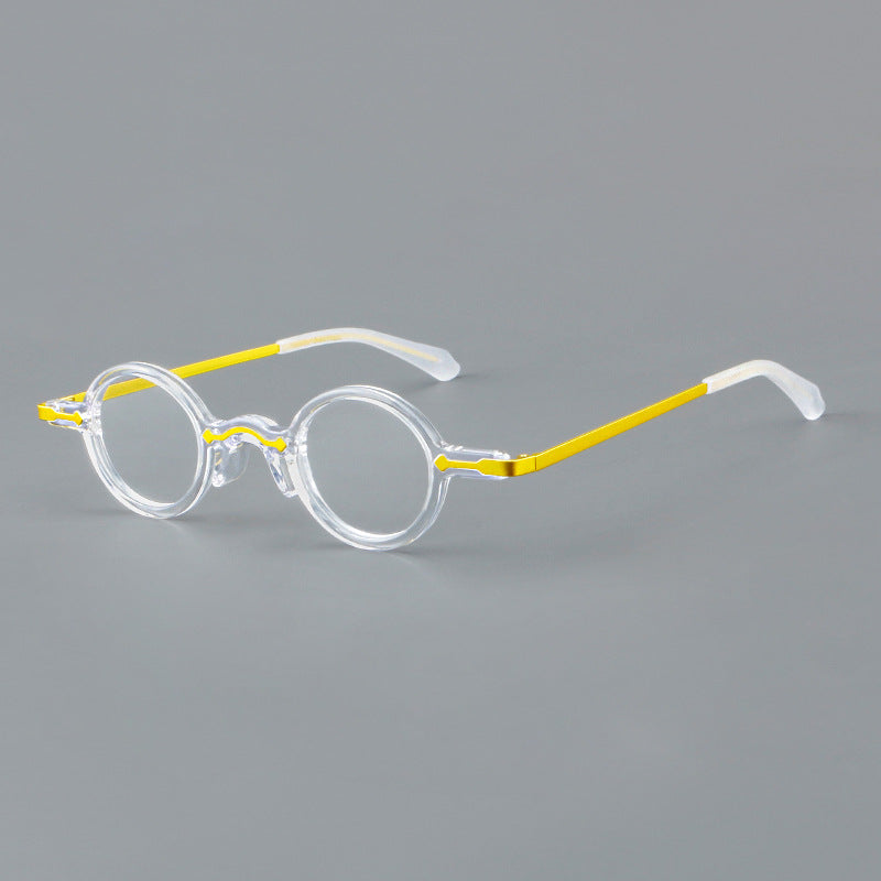 Leif Retro Small Round Acetate Glasses Frame