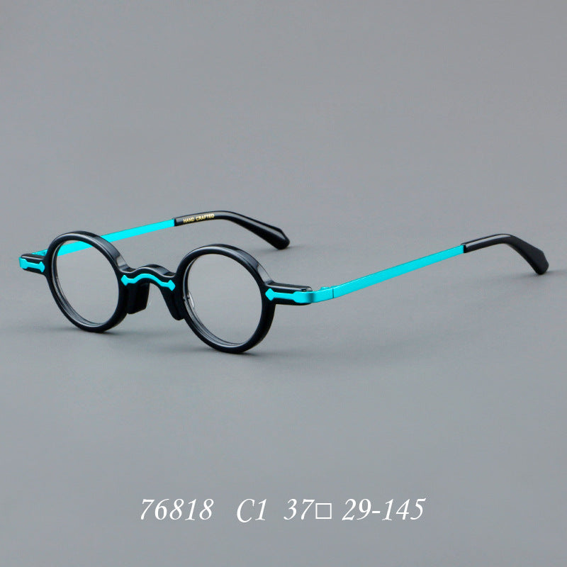 Leif Retro Small Round Acetate Glasses Frame