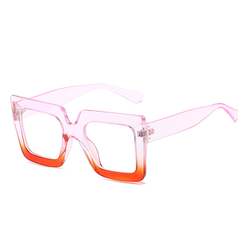 Fashion Square Large Frame Glasses