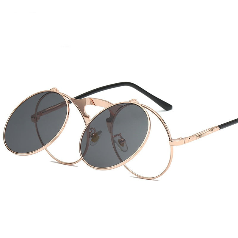 Double-layer flip uv protection sunglasses