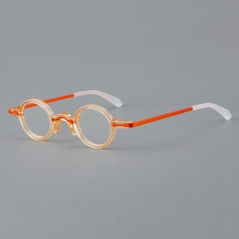 Leif Retro Small Round Acetate Glasses Frame