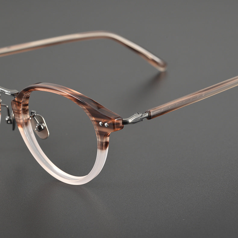Titanium Round Glasses Frame 9096