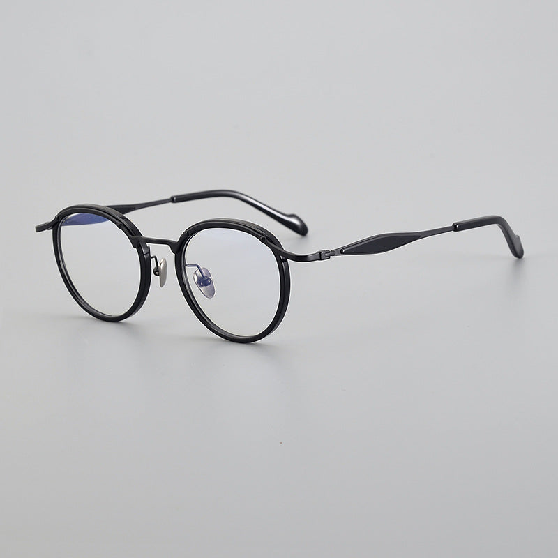 Arvid Retro Oval Titanium Glasses Frame