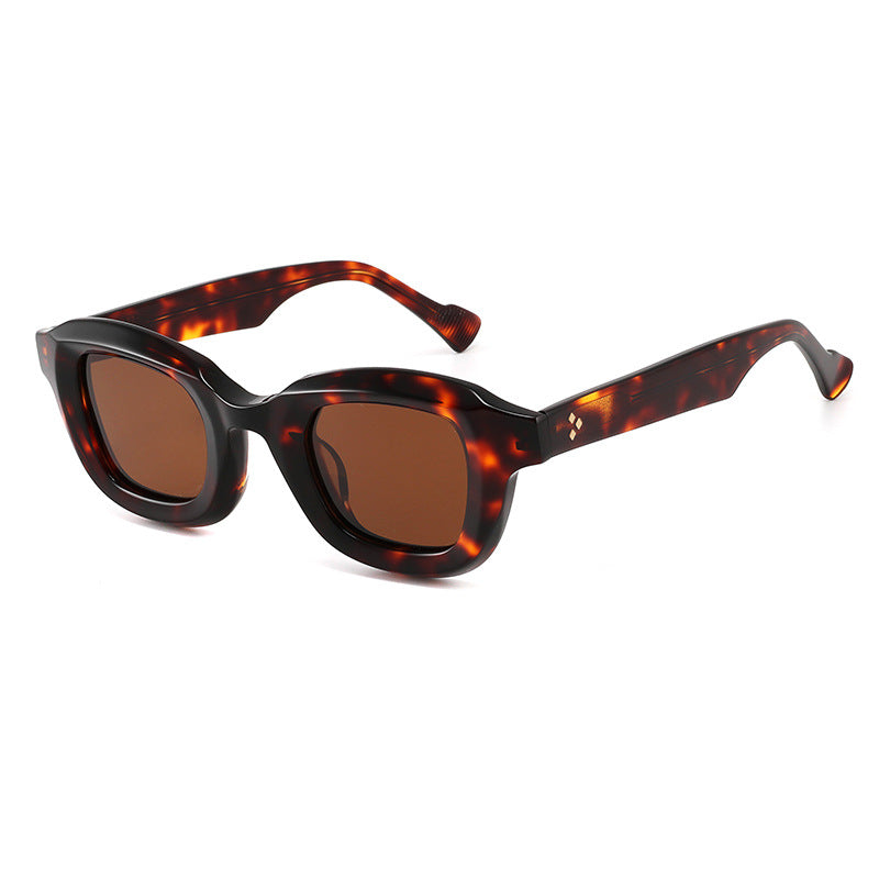 Square frame large frame sunglasses