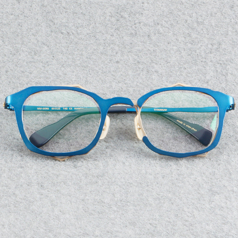 Alian Personality Irregular Titanium Glasses Frame
