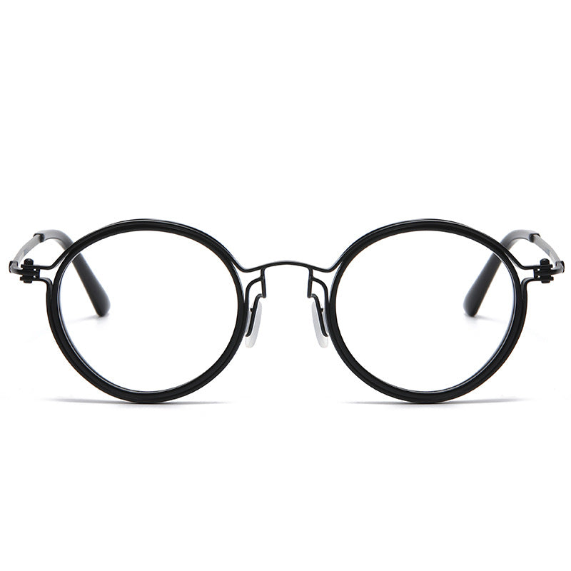 Titanium Vintage Round Eyeglasses Frames
