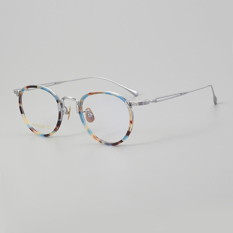 Daran Titanium Round Glasses Frames