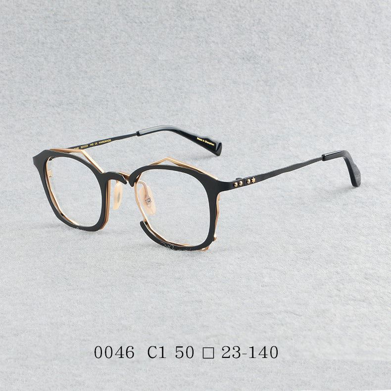 Alian Personality Irregular Titanium Glasses Frame