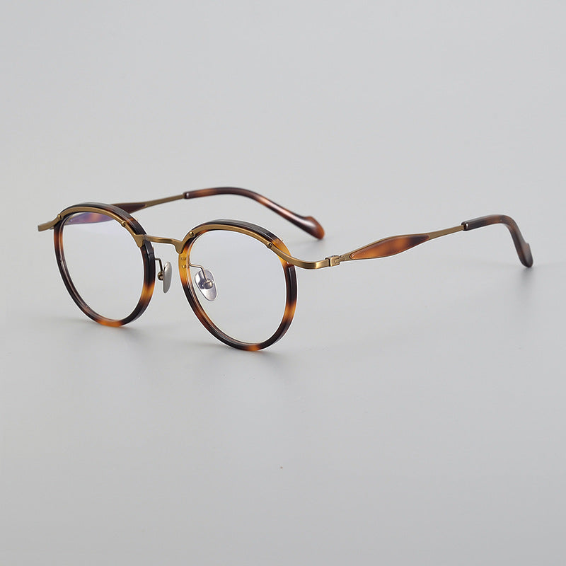 Arvid Retro Oval Titanium Glasses Frame
