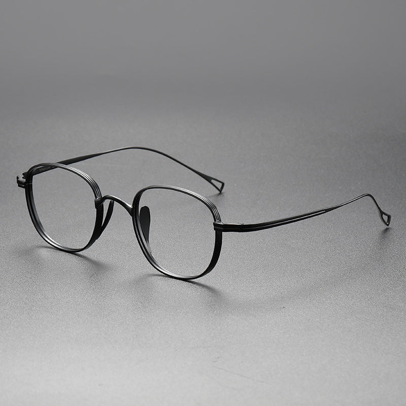 Titanium Vintage Oval Eyeglasses Frames ST8016