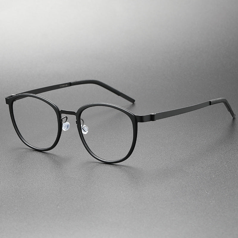Idris Titanium Vintage Oval Eyeglasses Frames