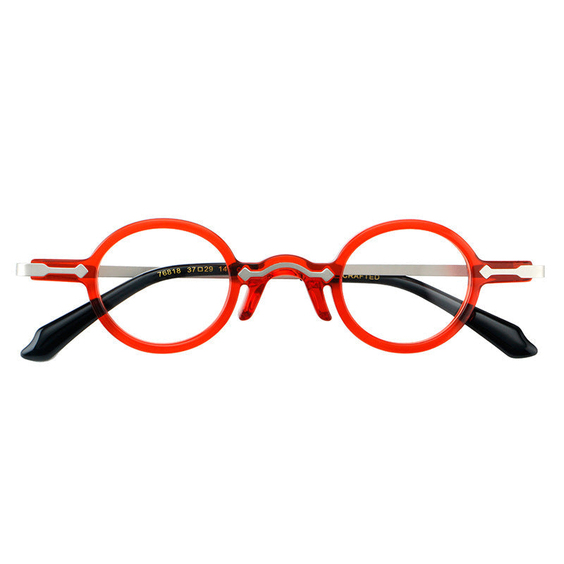 Leif Retro Small Round Acetate Glasses Frame