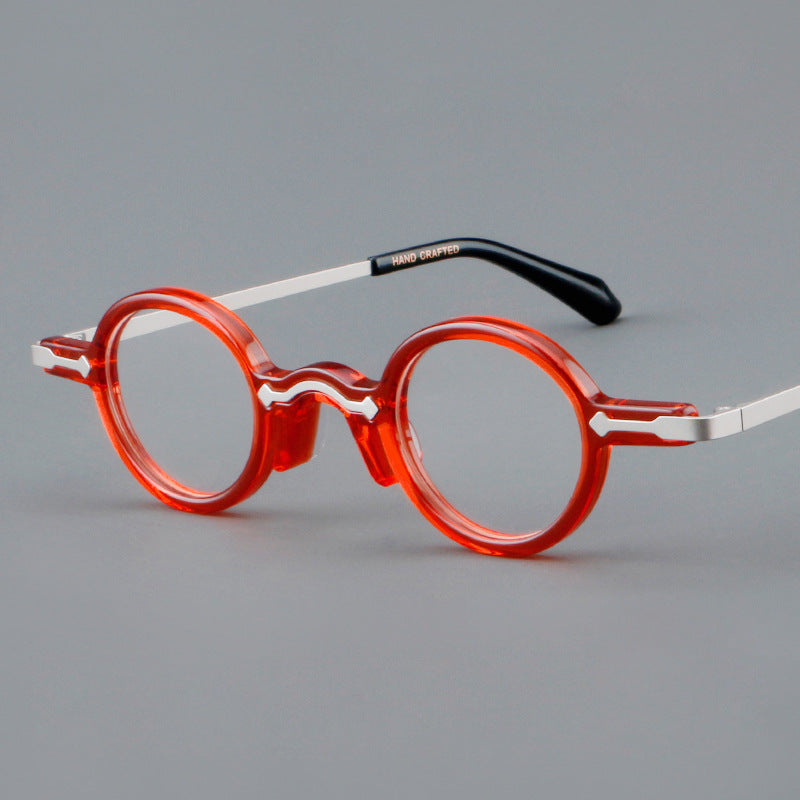 Leif Retro Small Round Acetate Glasses Frame