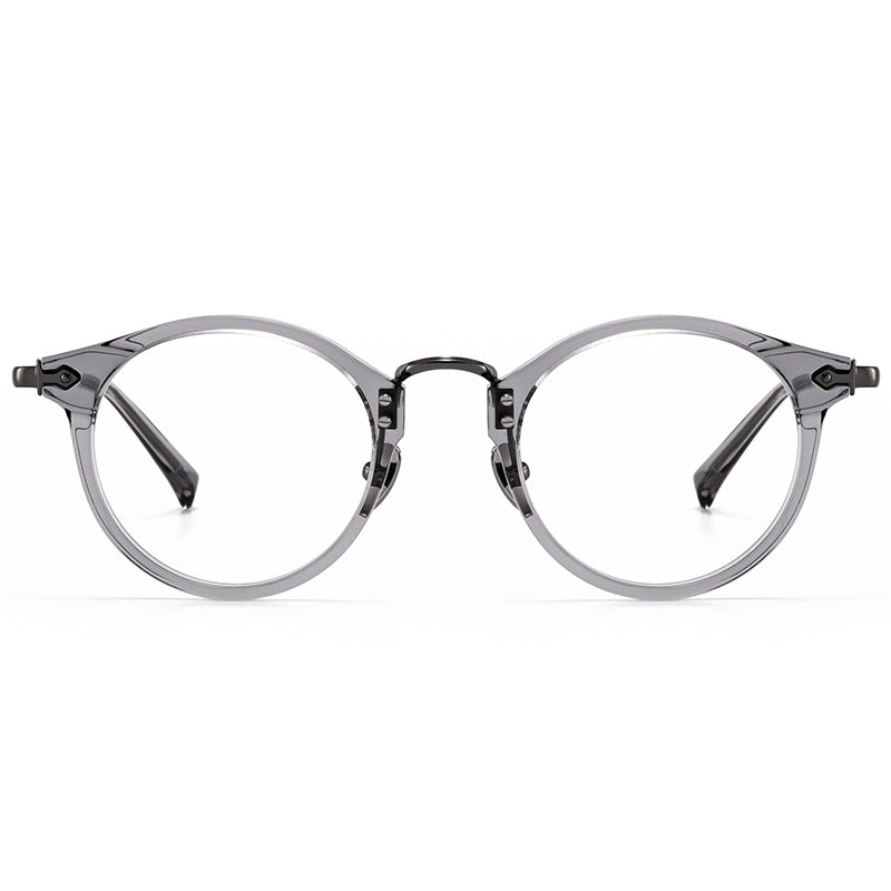 Sylor Titanium Vintage Oval Eyeglasses Frames