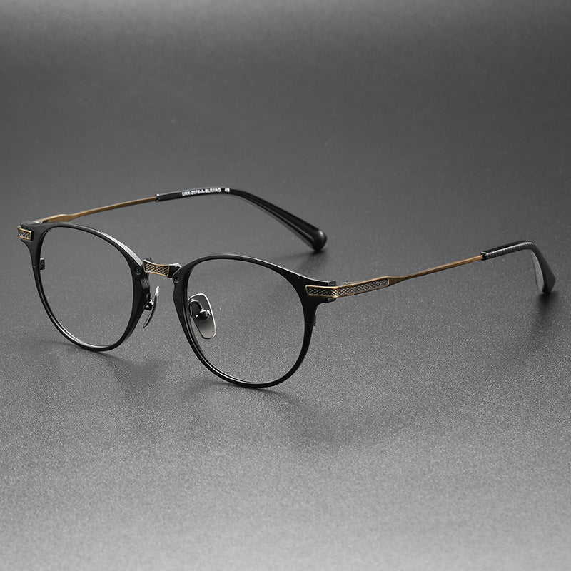 Retro Oval Titanium Ultra-Light Glasses Frame