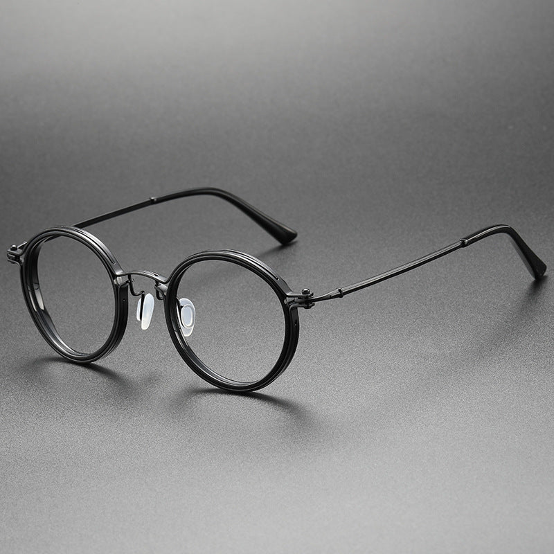 Titanium Vintage Round Eyeglasses Frames