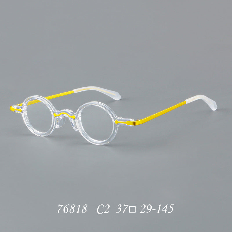 Leif Retro Small Round Acetate Glasses Frame