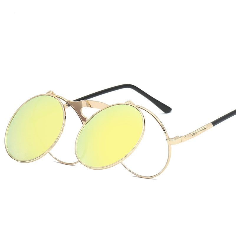 Double-layer flip uv protection sunglasses
