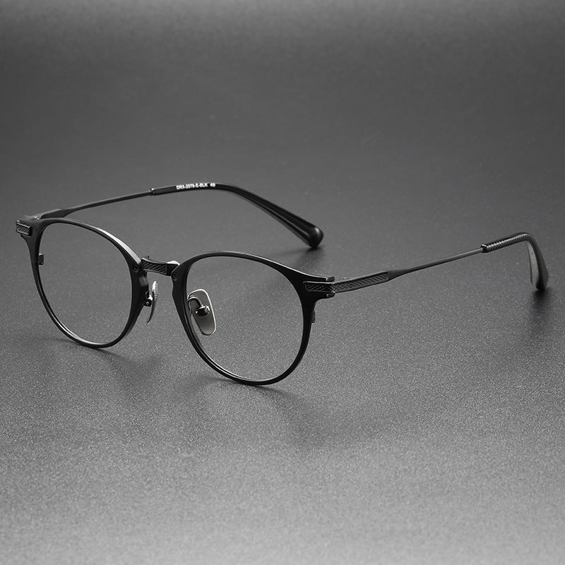 Retro Oval Titanium Ultra-Light Glasses Frame