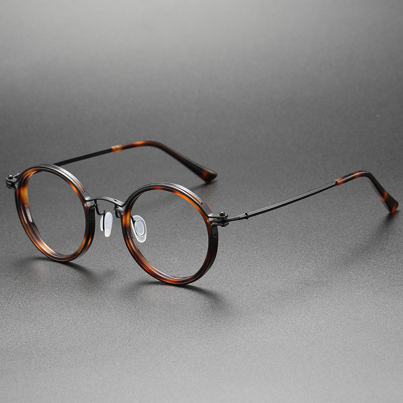 Titanium Vintage Round Eyeglasses Frames