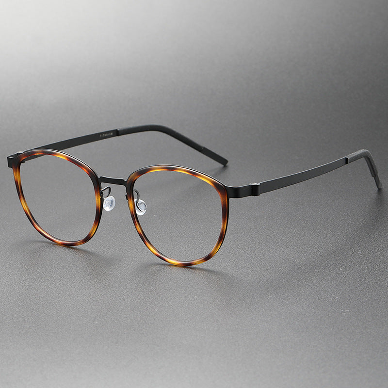 Idris Titanium Vintage Oval Eyeglasses Frames