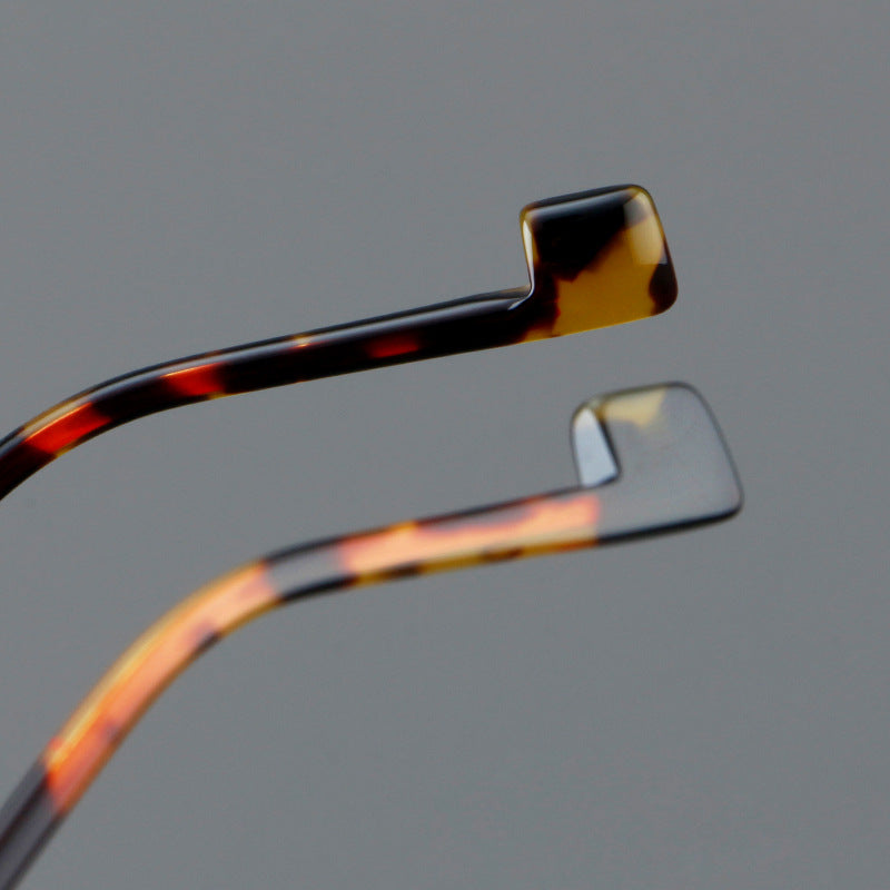 New round frame plate glasses 76868