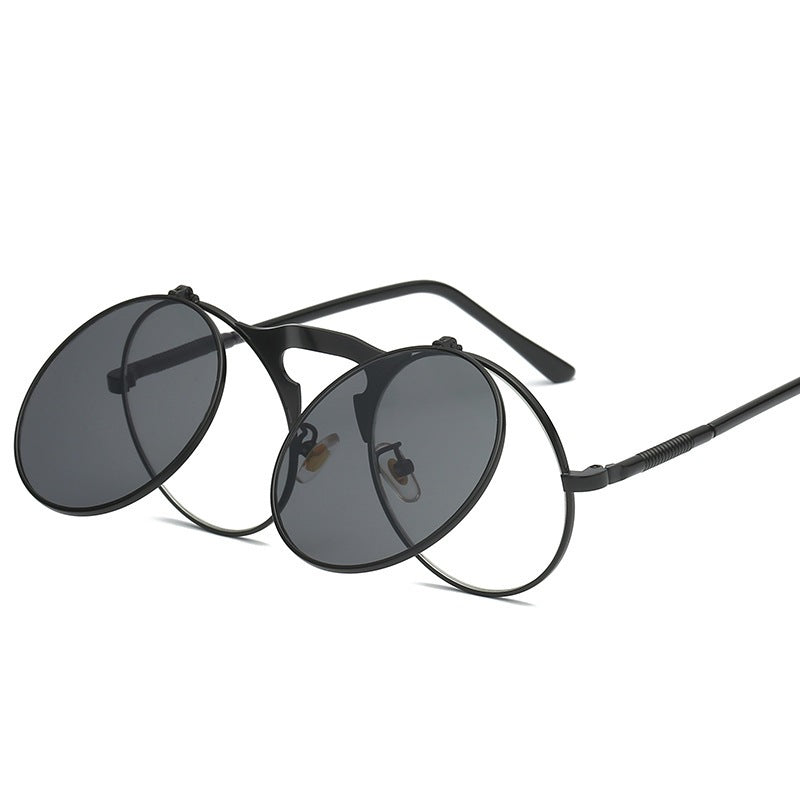 Double-layer flip uv protection sunglasses