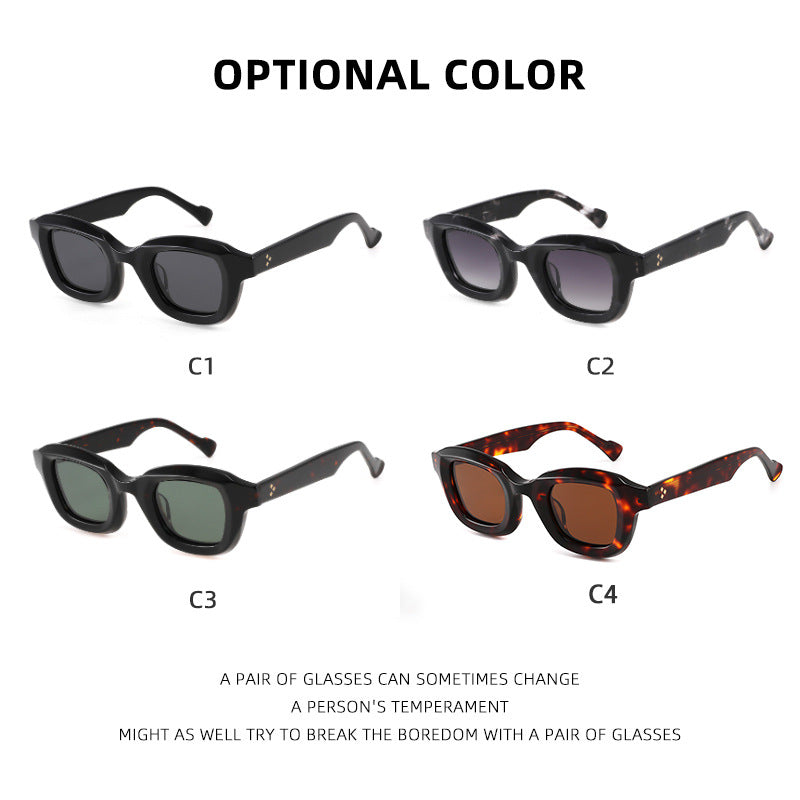 Square frame large frame sunglasses