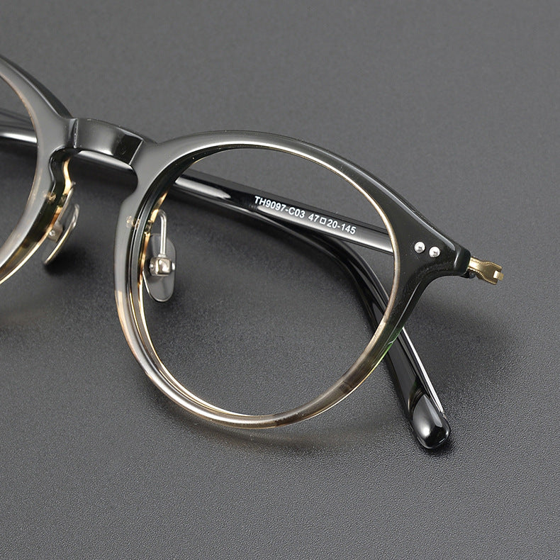 Titanium Round Glasses Frame 9907